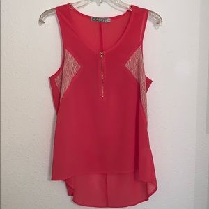 Chloe K Coral Blouse